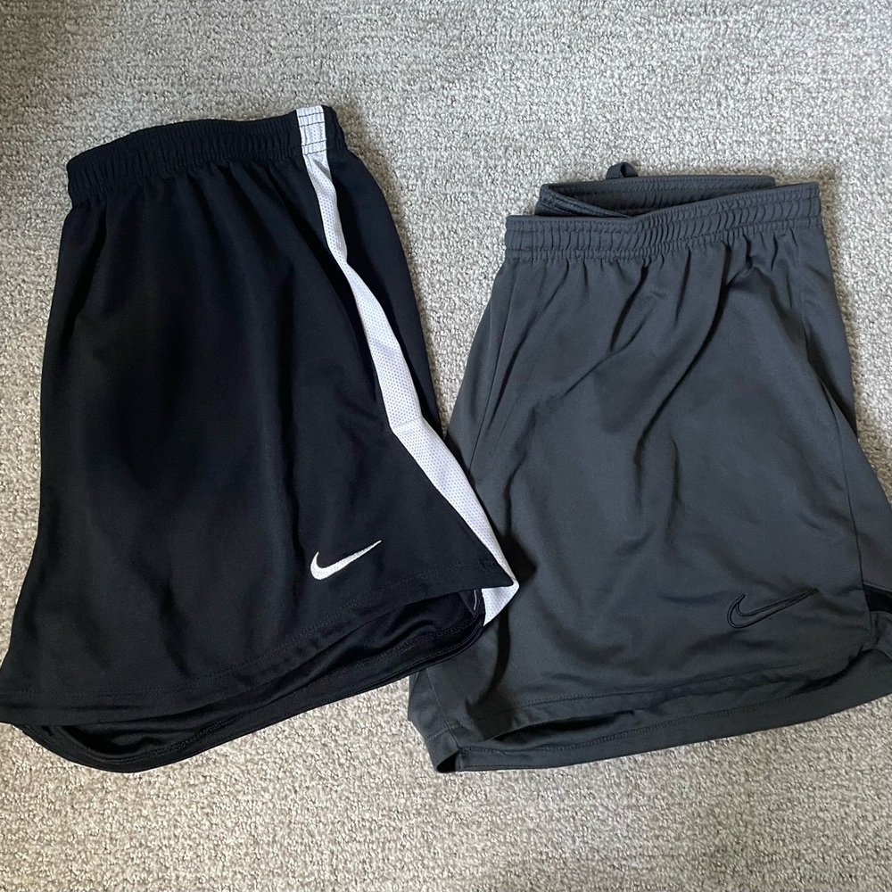 Nike Women’s Black and Gray Athletic Shorts